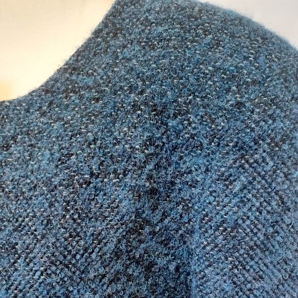 Zanella Samantha Italian Alpaca Wool Blend Teal Blue Jacket NWOT Women Size 14 - Picture 5 of 10